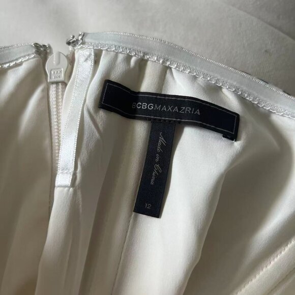 NWOT BCBG MAX AZRIA GRACE STRAPLESS FLORAL MAXI DRESS SIZE 12 - Picture 6 of 9